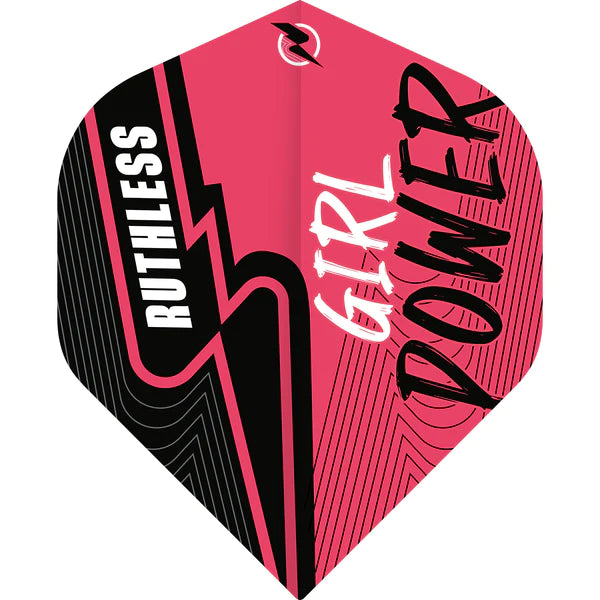 Ruthless Girl Power 100 Micron Dart Flights - Standard No.2 - Pink