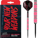 Ruthless Pink Ring Girl Power 90% Tungsten Steel Tip Darts - 26 Gram