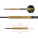 One80 Ryan Hogarth Darts - Steel Tip Tungsten Darts - Signature - Gold - 23 Gram