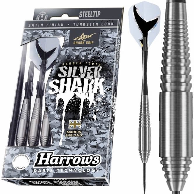 Harrows Silver Shark Steel Tip Darts 22 Gram