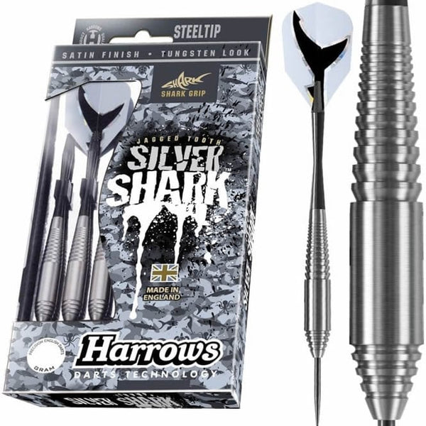 Harrows Silver Shark Steel Tip Darts 24 Gram
