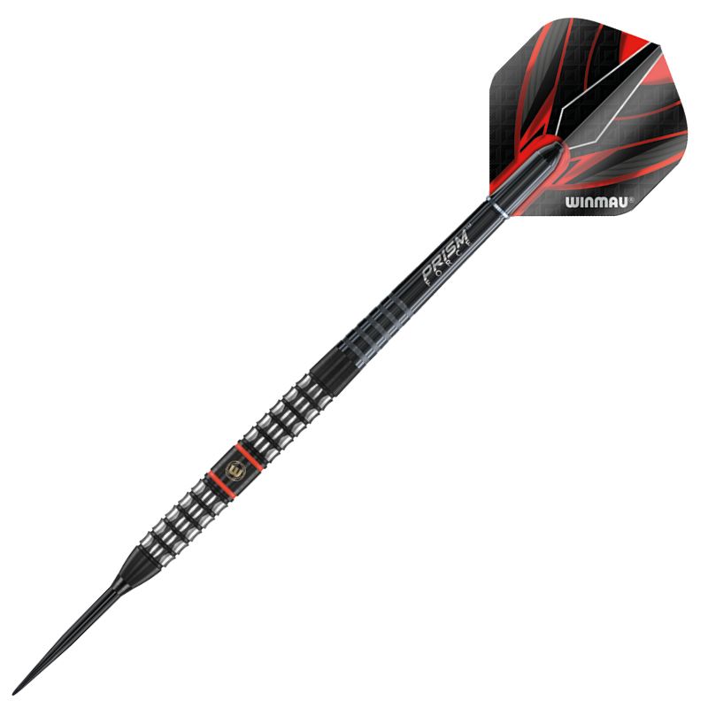 Winmau Sicario 90% Tungsten Black Steel Tip Darts - 22 Gram