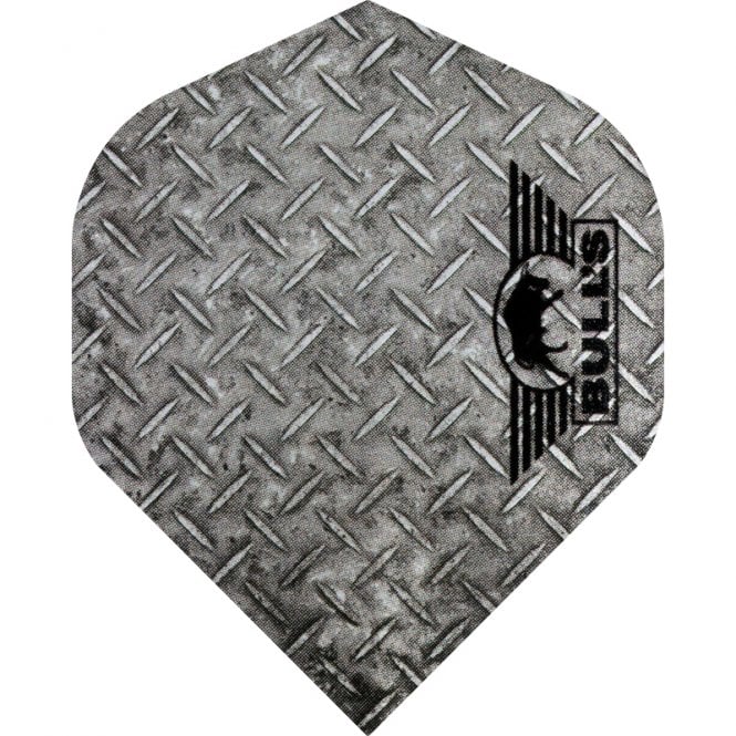 Bulls Powerflite 100 Micron Dart Flights Silver Checker