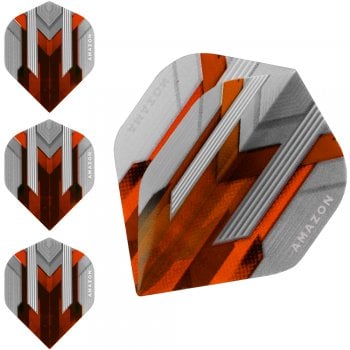 Amazon Silver 100 Micron Standard Dart Flights Orange
