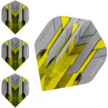 Amazon Silver 100 Micron Standard Dart Flights Yellow