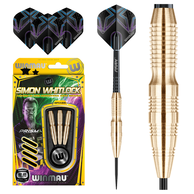 Winmau Simon Whilock Brass Steel Tip Darts 22 Gram