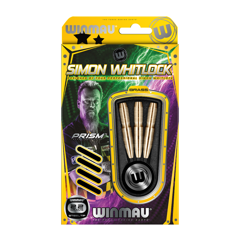 Winmau Simon Whitlock Brass Steel Tip Darts - 22 Gram