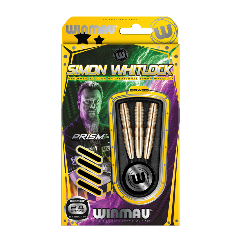 Winmau Simon Whitlock Brass Steel Tip Darts - 24 Gram