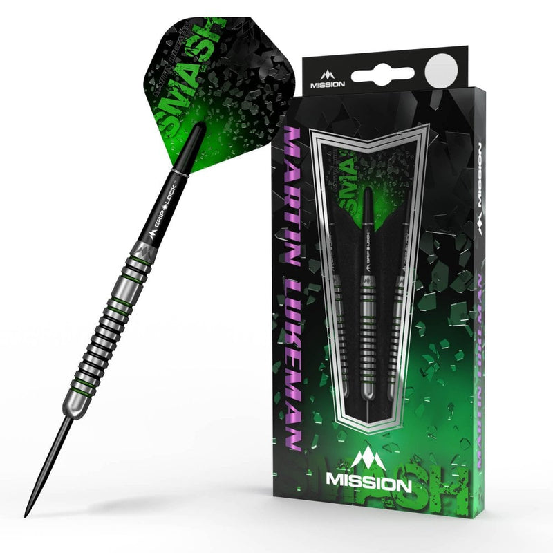 Mission Martin Lukeman 90% Tungsten Steel Tip Darts - 25 Gram