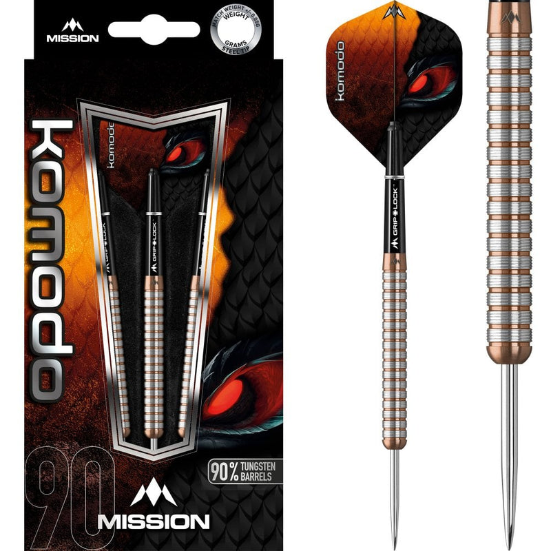 Mission Komodo Rose Gold 24 Gram Tungsten Darts