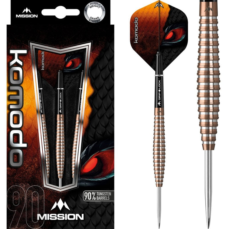 Mission Komodo 22Gram Rose Gold Tungsten Darts