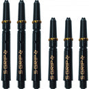 Harrows Supergrip Spin Dart Stems Black with Gold