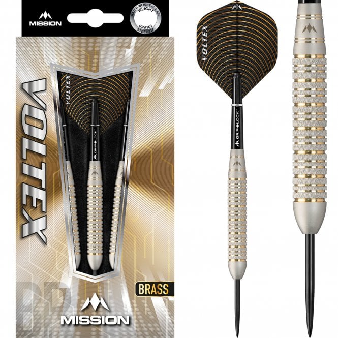 Mission Voltex 25 Gram Silver Brass Darts