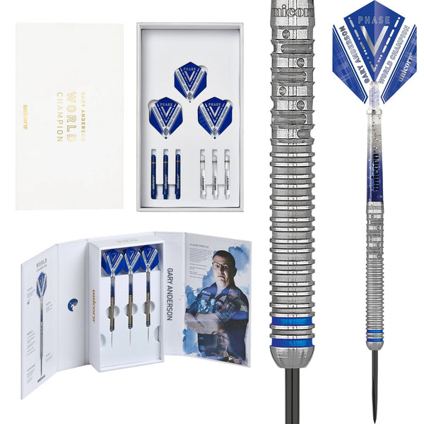 Unicorn Gary Anderson World Champion Deluxe Phase 5 Tungsten Darts 25 Gram