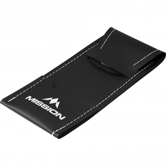 Mission Sport 8 Darts Wallet - Black with Trim - White