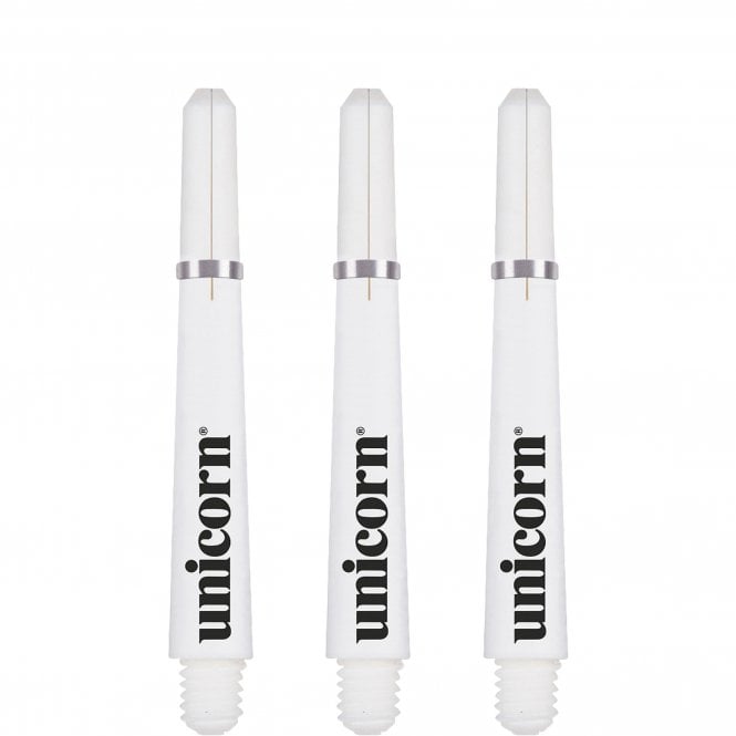 Unicorn Gripper 4 Moulded Dart Stems - White - BULK PACK 5 SETS