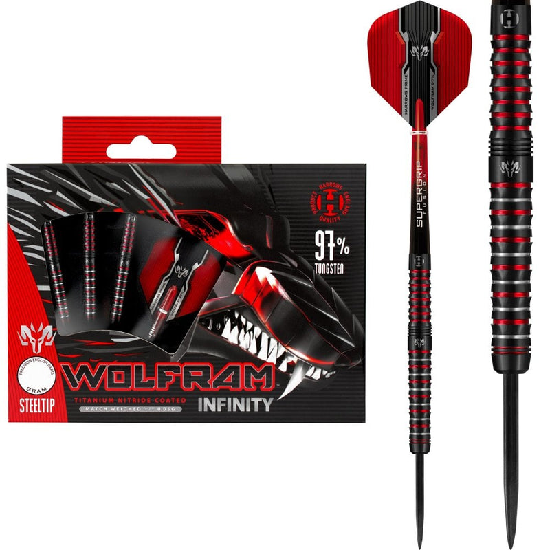 Harrows Wolfram Infinity Steel Tip Darts 21 Gram