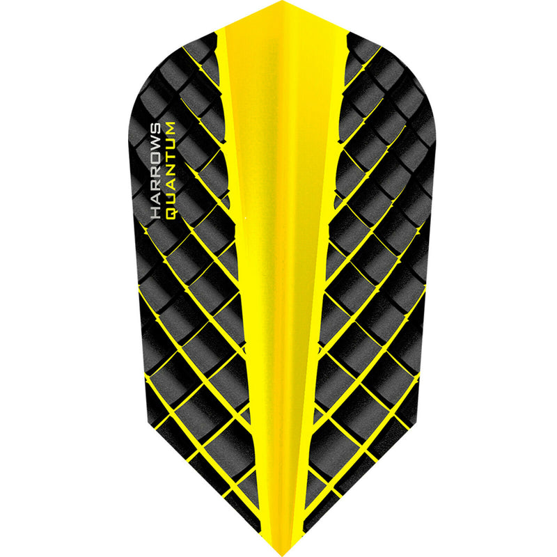 Harrows Quantum Slim Dart Flights Yellow