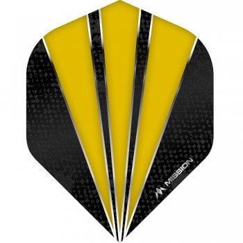 Mission Flare 100 Micron Standard Dart Flights Yellow