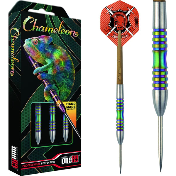 One80 Chameleon Darts - Steel Tip Tungsten Darts - Coral - 22 Gram