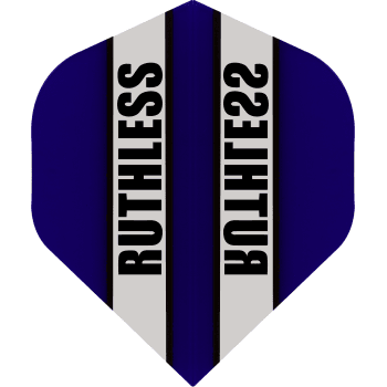 Ruthless Clear Panel 100 Micron Standard Dart Flights Dark Blue