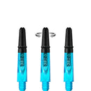 Harrows Carbon 360 Spinning Dart Stems - Aqua with Black Tops