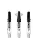 Harrows Carbon 360 Spinning Dart Stems - Clear with Black Tops