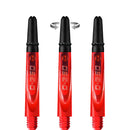 Harrows Carbon 360 Spinning Dart Stems - Red with Black Tops
