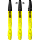 Harrows Carbon 360 Spinning Dart Stems - Yellow with Black Tops