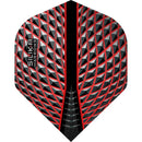 Harrows Silika 100 Micron Dart Flights - Standard No.2 - Red