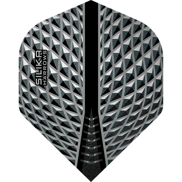 Harrows Silika 100 Micron Dart Flights - Standard No.2 - Smokey