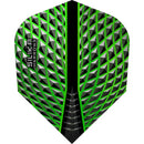 Harrows Silika 100 Micron Dart Flights - Standard No.6 - Green