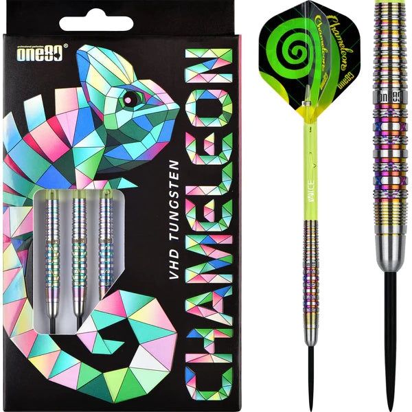 One80 Chameleon Darts - Steel Tip Tungsten Darts - Lapis Lazuli - 24 Gram