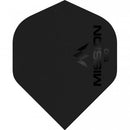 Mission Logo 150 Micron Standard Dart Flights Matt Black