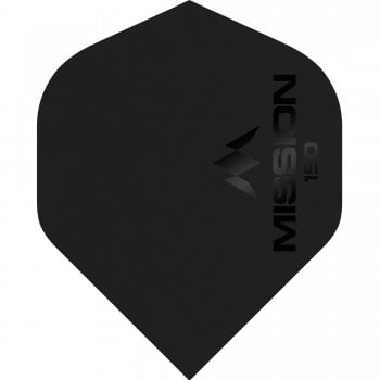 Mission Logo 150 Micron Standard Dart Flights Matt Black