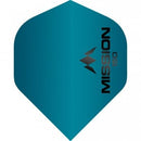 Mission Logo 150 Micron Standard Dart Flights Matt Blue