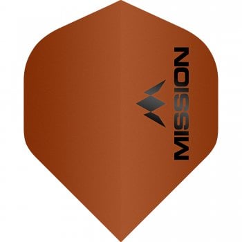 Mission Logo 100 Micron Standard Dart Flights Matt Bronze