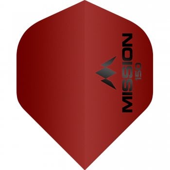 Mission Logo 150 Micron Standard Dart Flights Matt Red