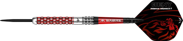 Mission Roman Benecky 90% Tungsten Steel Tip Darts - Black & Red - 24 Gram