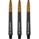 Mission Sabre Dart Stems - Black Base with Gold Top