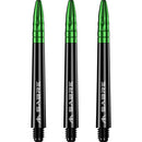 Mission Sabre Dart Stems - Black Base with Green Top