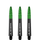 Mission Sabre Dart Stems - Black Base with Green Top