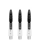 Mission Sabre Dart Stems - Clear Base with Black Top