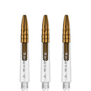 Mission Sabre Dart Stems - Clear Base with Gold Top