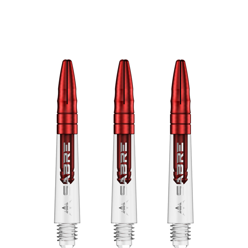 Mission Sabre Dart Stems - Clear Base with Red Top