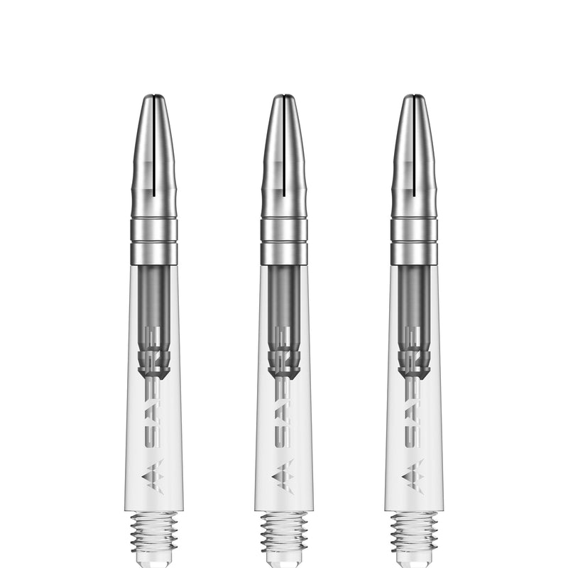 Mission Sabre Dart Stems - Clear Base with Silver Top