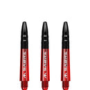 Mission Sabre Dart Stems - Red Base with Black Top