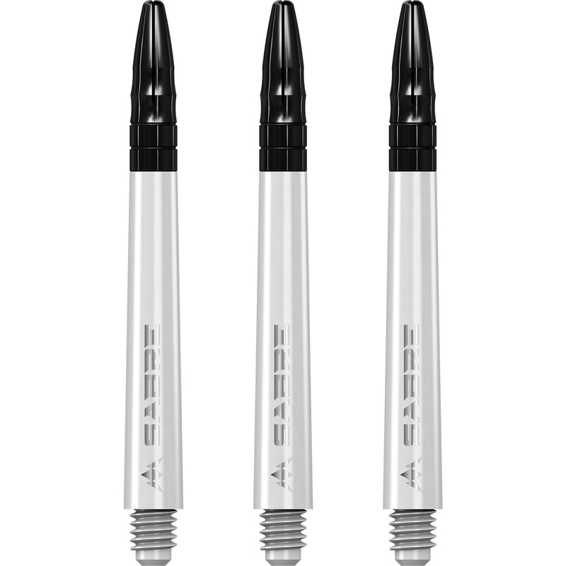 Mission Sabre Dart Stems - White Base with Black Top