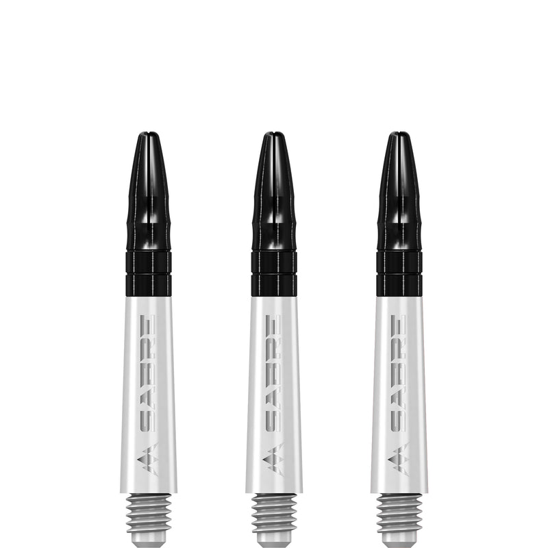 Mission Sabre Dart Stems - White Base with Black Top