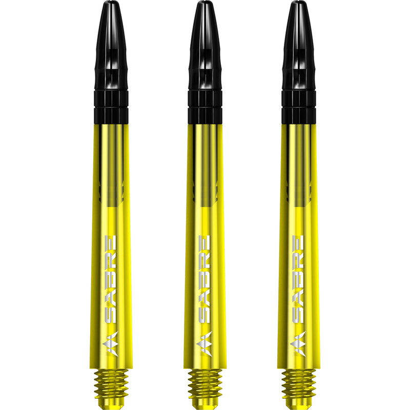 Mission Sabre Dart Stems - Yellow Base with Black Top